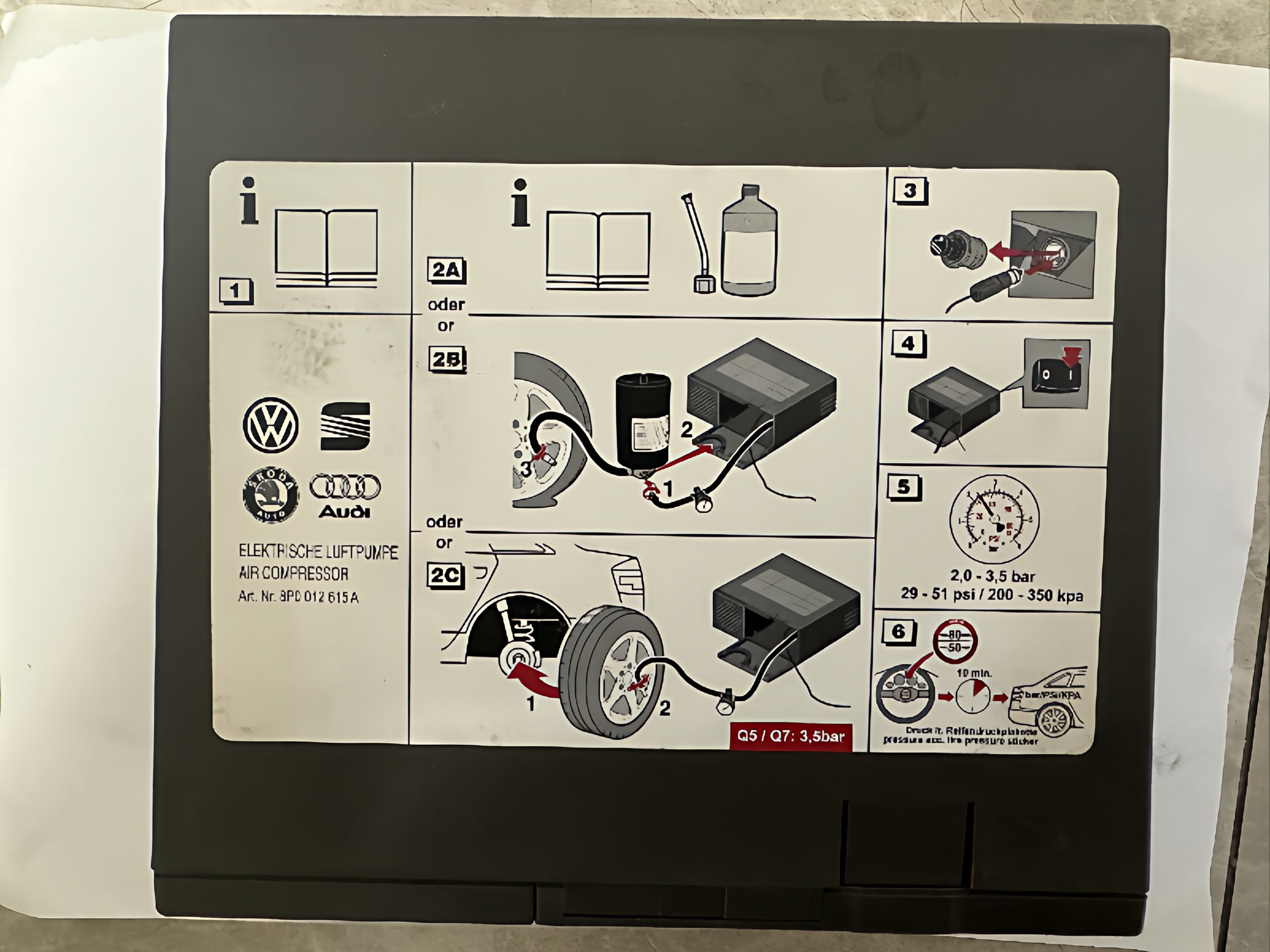 奥迪/Audi 原厂充气泵车载打气泵车截打气泵进口Q5奔驰充气泵,淘宝优惠券,粉丝福利购,淘宝优惠卷