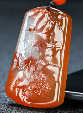 墨雨轩男女款南红玛瑙原石雕刻