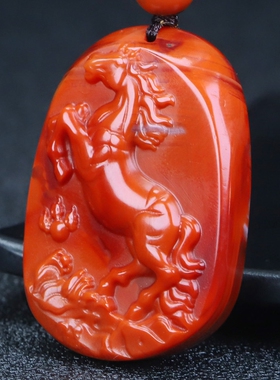 墨雨轩男女款南红玛瑙原石雕刻