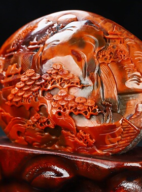 墨雨轩男女款南红玛瑙原石雕刻