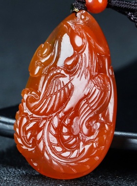 墨雨轩男女南红玛瑙原石雕刻