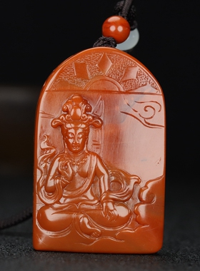 原石观音大师作品凉山南红玛瑙