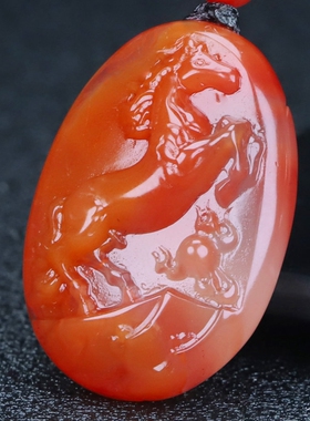 墨雨轩男女款南红玛瑙原石雕刻