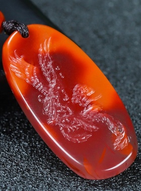 墨雨轩男女南红玛瑙原石雕刻