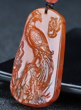 墨雨轩男女南红玛瑙原石雕刻