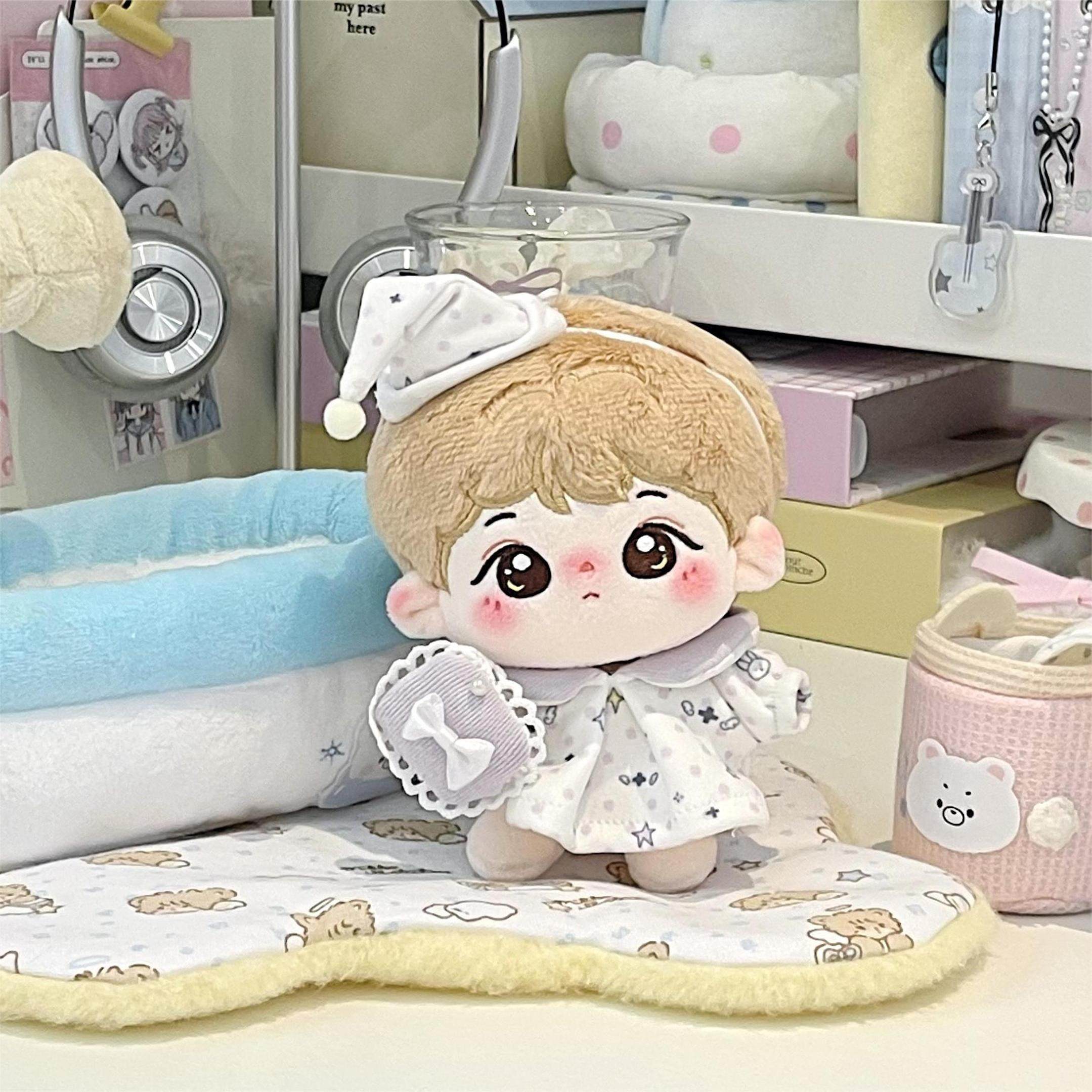 【奶油菠萝包】普入链接 晚安好梦10cm系列原创娃衣新品 睡衣睡帽,淘宝优惠券,粉丝福利购,淘宝优惠卷