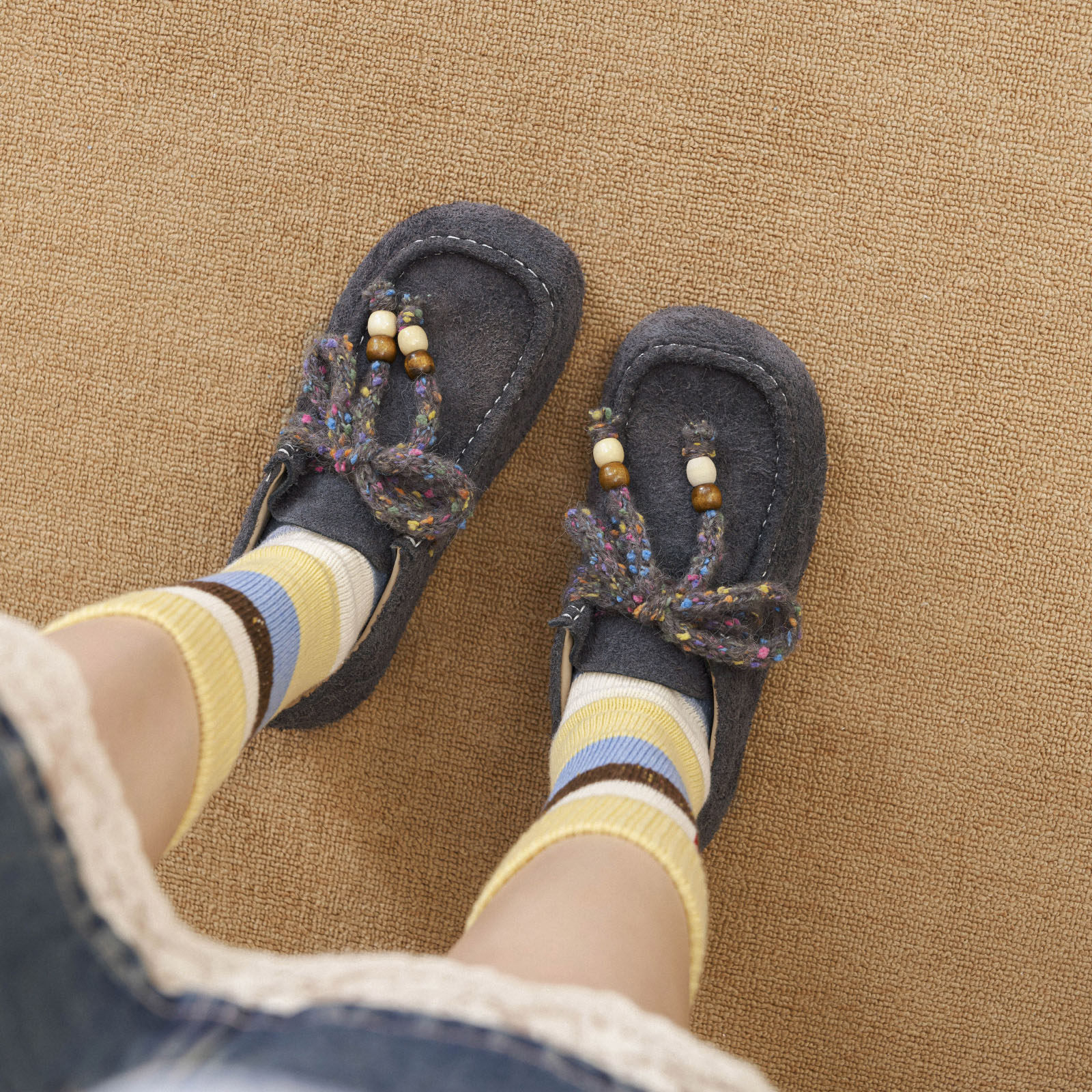 玛速主义2025年冬季新款复古百搭勃肯鞋平底系带休闲鞋时尚单鞋女,淘宝优惠券,粉丝福利购,淘宝优惠卷