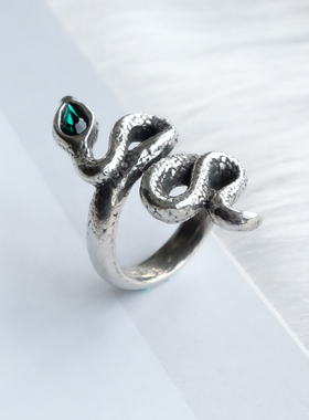 ALCHEMY哥特戒指男女白锡