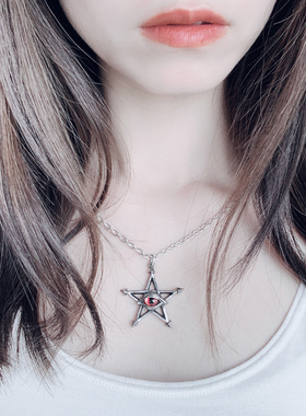 欧美朋克五芒星项链吊坠Alchemy