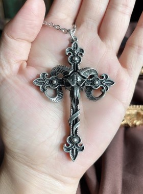 Alchemy男女精致十字架暗黑项链