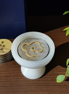 天然玉石香炉礼盒装摆件送香礼白玉博山炉盘香线香无粘香沉檀香炉