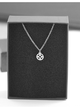 批 发洗不掉色转好运铜钱币项链女锁骨链颈链女吊坠女生简约配饰