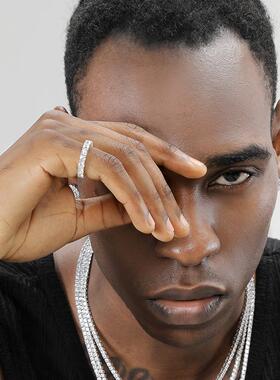 GRGR纯银镶嵌锆石戒指