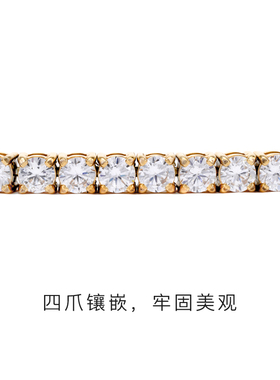 GRGR18K金色钛钢网球手链