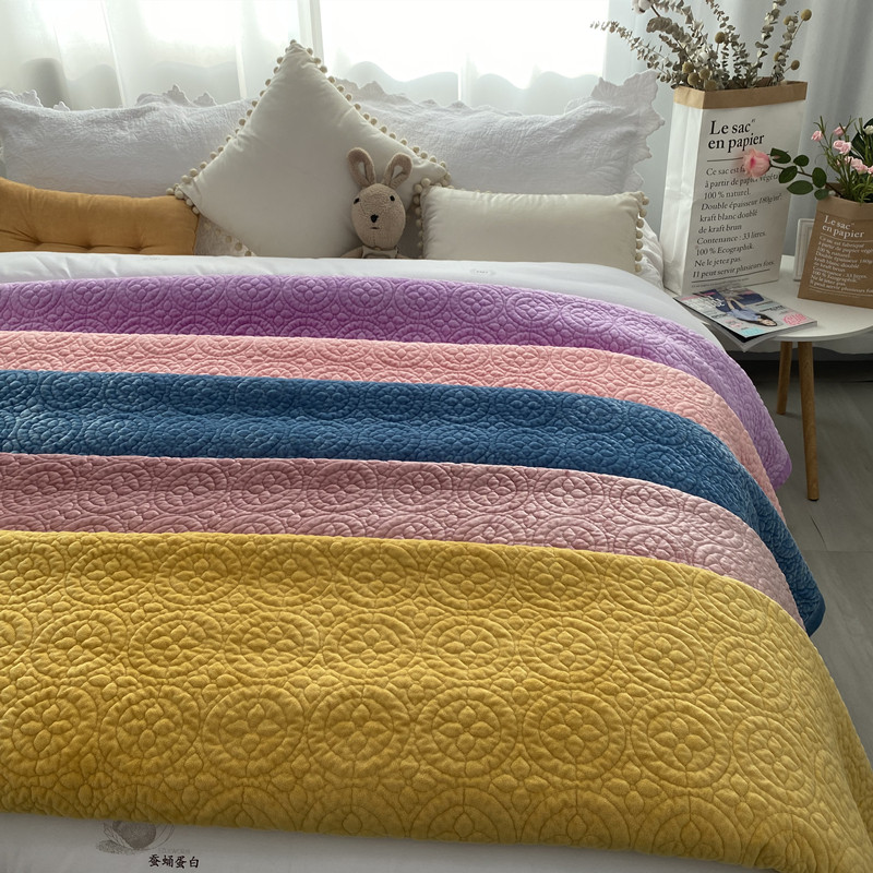 纯色外贸新品出口冬季天保暖加厚法兰绒毛毯子垫单双人铺床单单品,淘宝优惠券,粉丝福利购,淘宝优惠卷