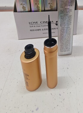 韩国原装正品LOVE Cinema眼线液 液体软毛黑色不晕染
