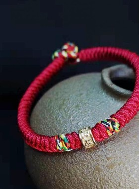 本命年招财转运金刚结情侣手链