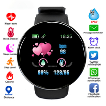 New Smart Watch Men Women Smart Bracelet LED D18 Smartwatch