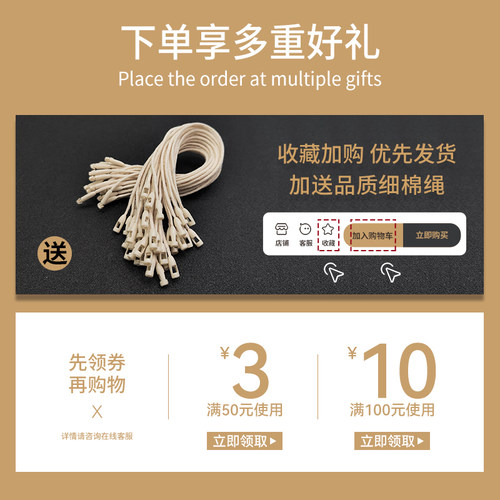 高档现货服装吊牌定做女装白卡吊牌衣服商标定制牛皮纸特种纸订做 - 图1