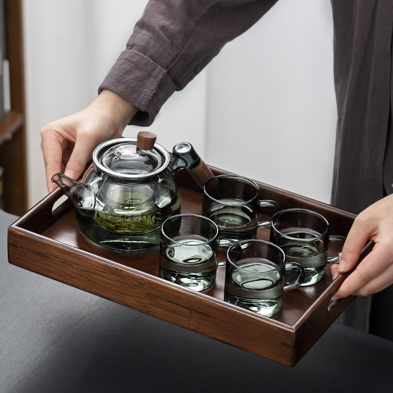 日式玻璃泡茶壶家用煮一人用单壶 光一家居茶壶