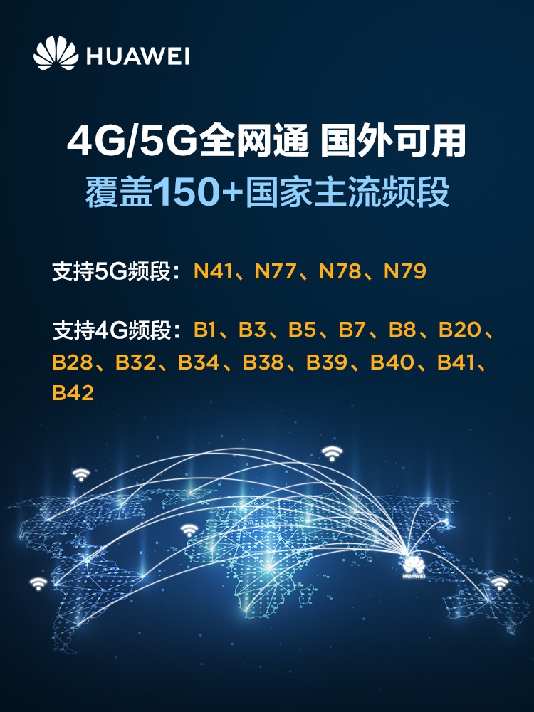 华为5g随身wifi（E6878-870）4G无线路由器5G双模全网通车载mifi笔记本电脑热点上网宝-图3