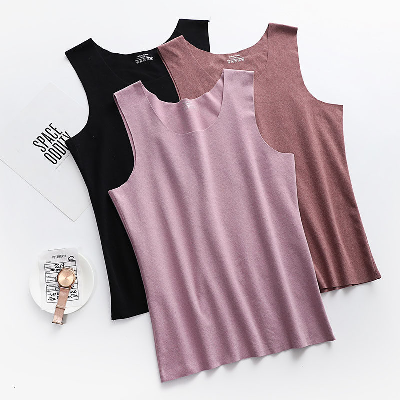 大码女士德绒背心秋冬保暖打底胖mm内搭防寒无痕磨毛无袖不臃肿,淘宝优惠券,粉丝福利购,淘宝优惠卷