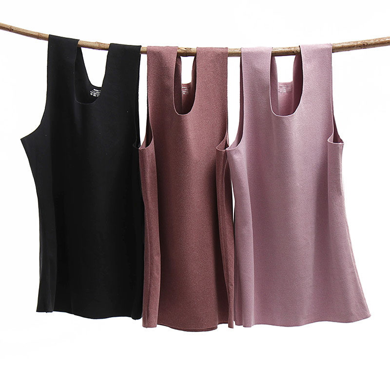 大码女士德绒背心秋冬保暖打底胖mm内搭防寒无痕磨毛无袖不臃肿,淘宝优惠券,粉丝福利购,淘宝优惠卷