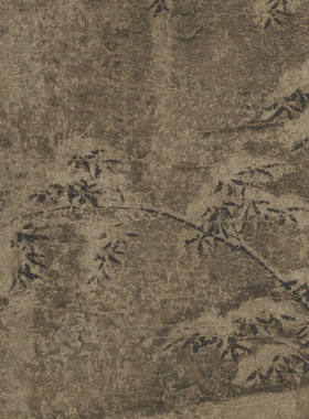 檀芝瑞雪竹图非手绘国画客厅装饰画字画竹子花鸟画竖版挂画卷轴画