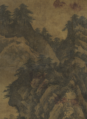 山居客至图山水画客厅办公室挂画非手绘国画装饰画竖版赠卷轴装裱
