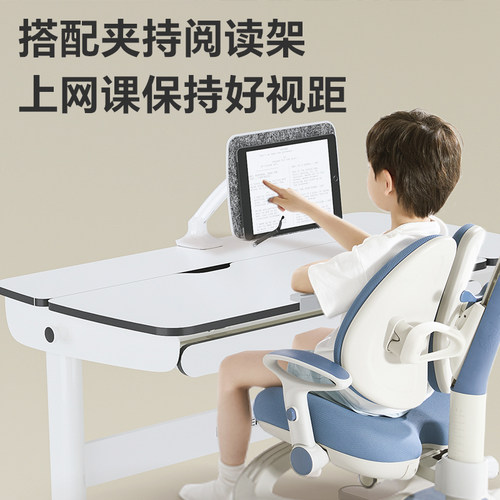 乐歌4岁-成人电动升降桌电脑桌儿童学习桌中小学生书桌写字桌T3X - 图3