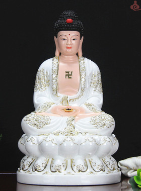 多款佛堂桌面汉白玉娑婆三圣观世音地藏王菩萨释迦牟尼佛佛像摆件