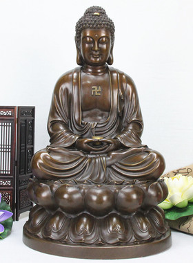 中式风娑婆三圣观世音地藏王佛像