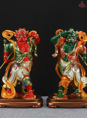 敦煌彩妈祖左右护法神像千里眼