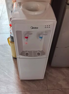 Midea/美的饮水机家用立式全自动智能制冰加热上置水桶饮水机