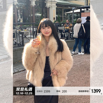 CC fur Seven generations of the new imports Mao Mao young short Fox Fur Straw Coat Female Winter