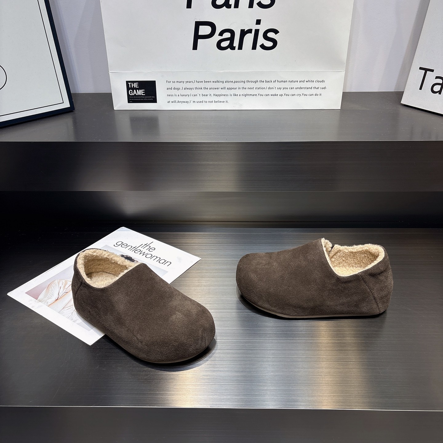 羊羔绒真皮增高勃肯鞋女2025冬季新款百搭舒适软底一脚蹬保暖棉鞋,淘宝优惠券,粉丝福利购,淘宝优惠卷