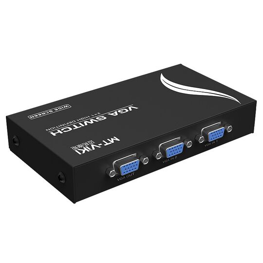 Maxtor MT-15-2CH high frequency 2-port VGA mutual switcher sharer 2 in 1 out HD supports wide screen