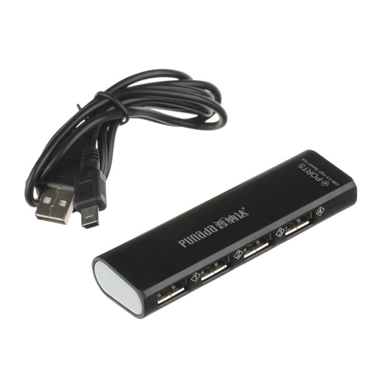 1米口琴式USB2.0HUB4口带1A电源鼠标U盘读卡器声卡网卡数据分线器 - 图3