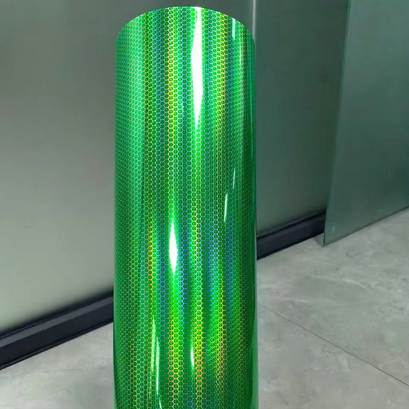 6D棱镜蜂窝菱形灯膜汽车碳纤维亮光贴纸膜镭射变色膜大灯尾灯灯膜 - 图2