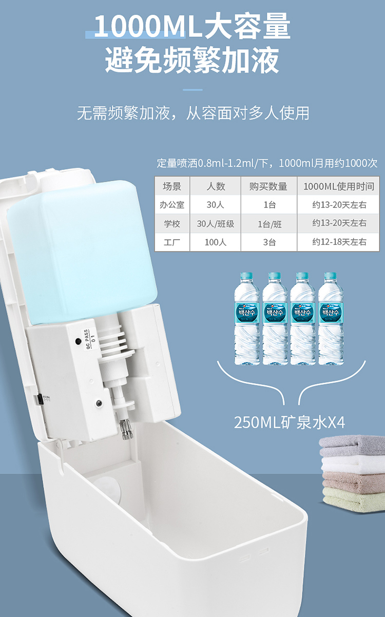 皂液器泵头配件酒店壁挂自动感应消毒机喷嘴泵头补充瓶内胆壶机芯