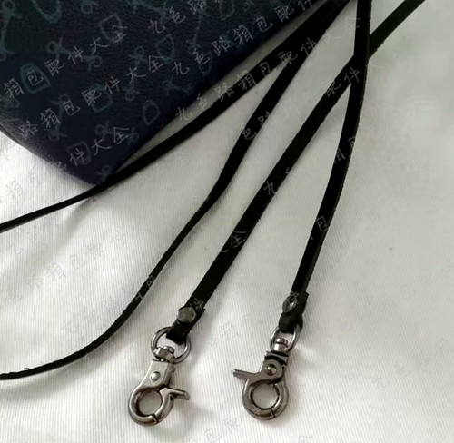 包包配件真皮细包带斜挎单肩包带长手机挂绳宽5毫米牛皮包带小包/ - 图0