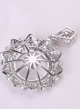 DIY纯银微镶豪华吊坠珍珠