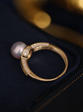 精工时尚戒指托s925纯银日韩版