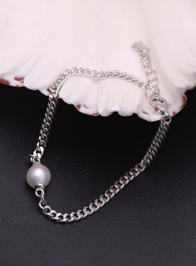 s925纯银简易式时尚大气手链手镯