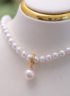 s925纯银简易式二用项链坠卡扣