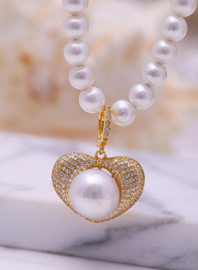 s925纯银心形三件套系列配件