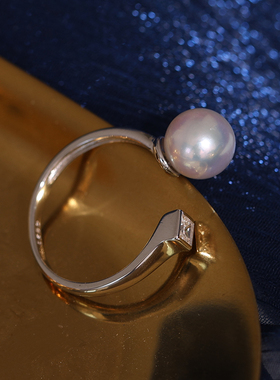 s925纯银单锆时尚大气戒指托配件