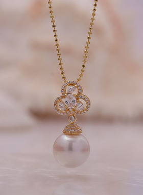 灵动甜美小吊坠微镶s925纯银少女