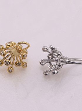 梨花头遮瑕项链坠s925纯银通用