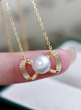 领结套链一体链s925纯银韩版时尚